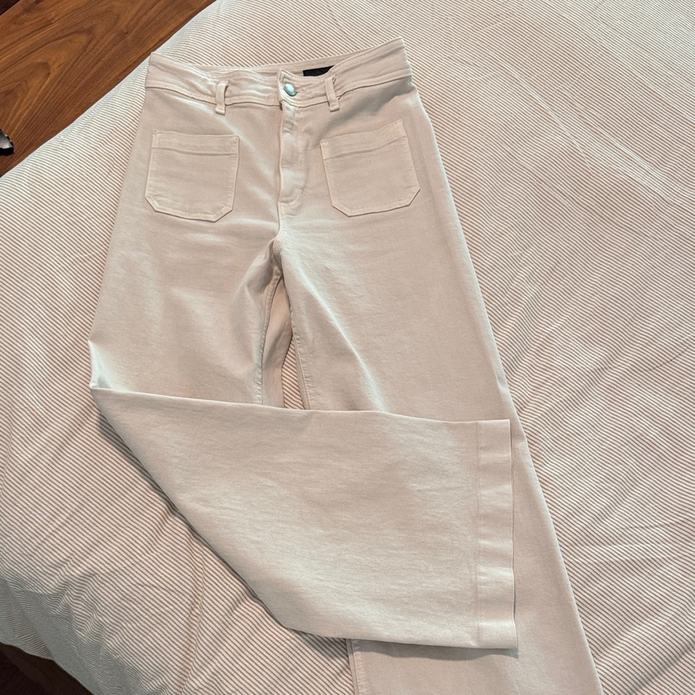 Zara High Rise Women Jeans - Cream